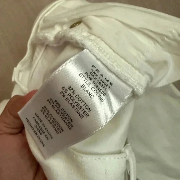 Frame The Straight Jean in Off White size 27 - Picture 9 of 9
